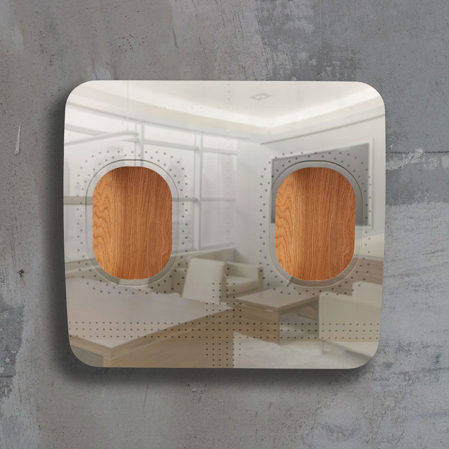 2-Piece Wall Bar - High-Gloss Polished