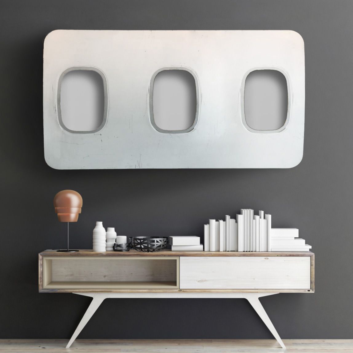 3-piece wall bar - Original paint