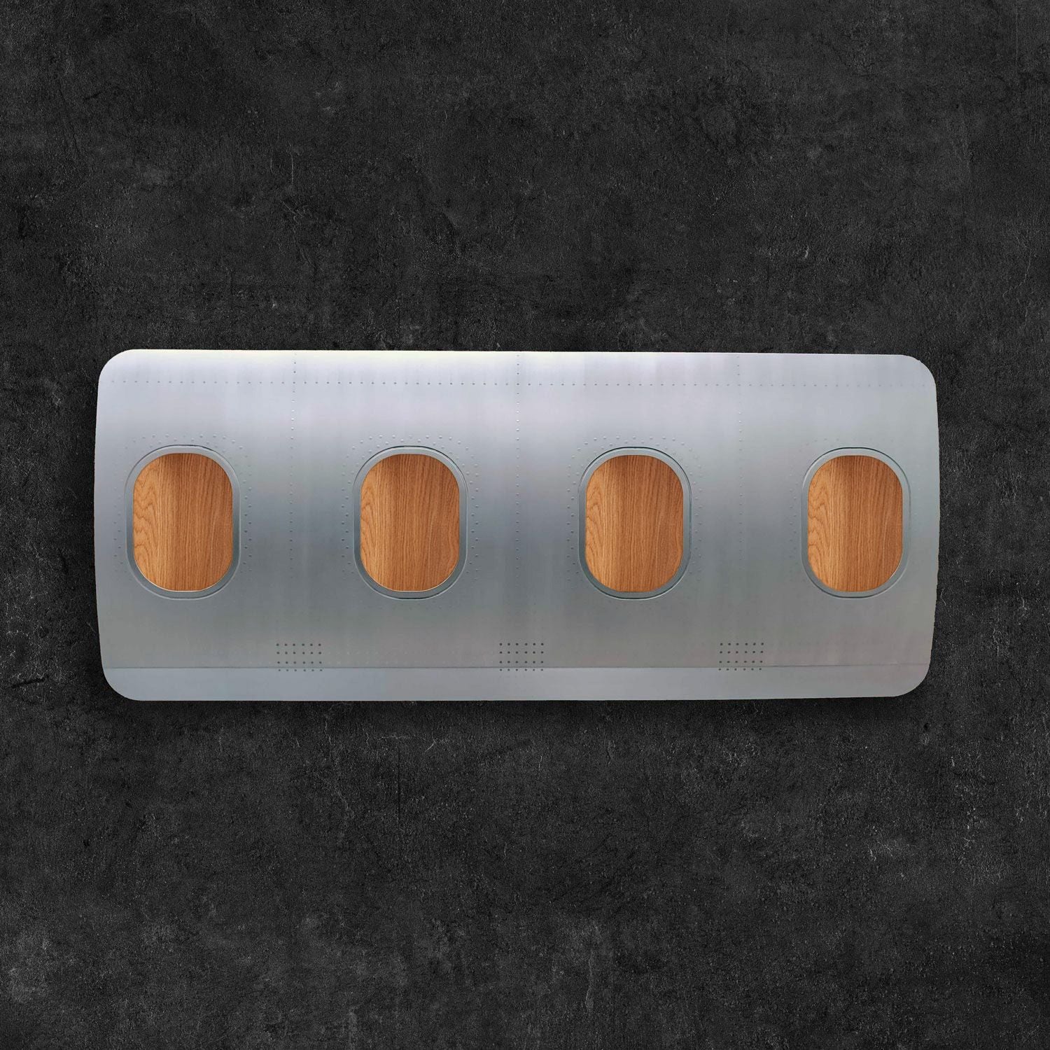 4-Tier Wall Bar - Brushed Matte Silver