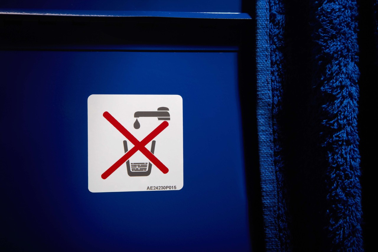 Airline Placard "Kein Trinkwasser"