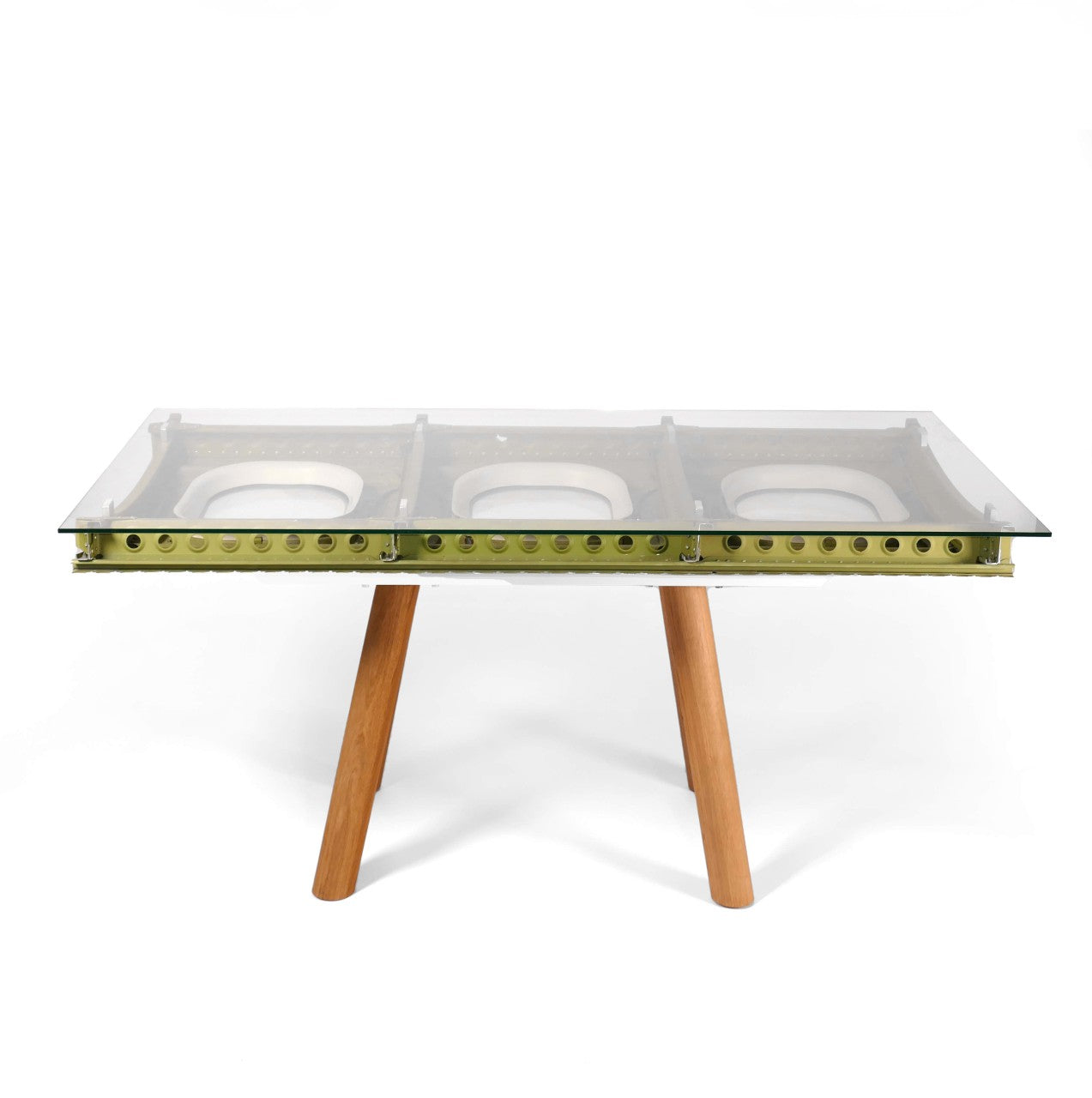 Desk/Dining Table "Inverted" - Window Side Panel - Oak