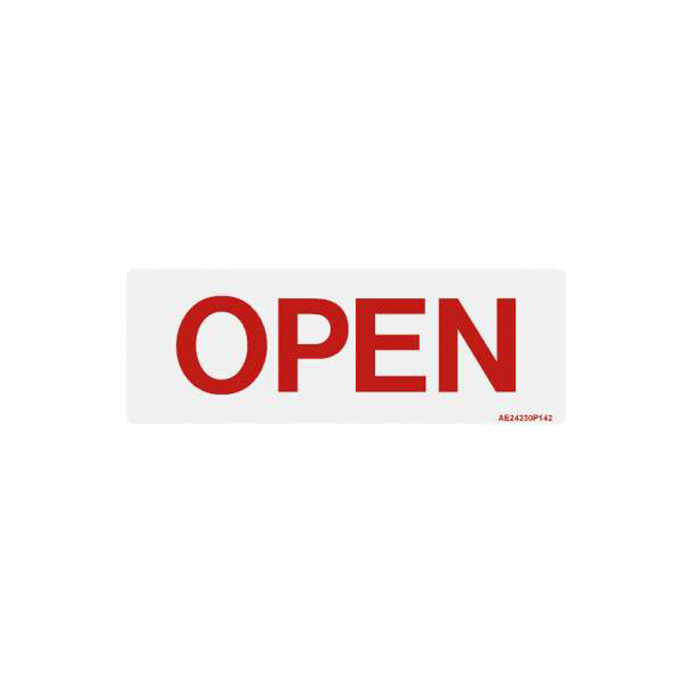 Airline Placard "Open"