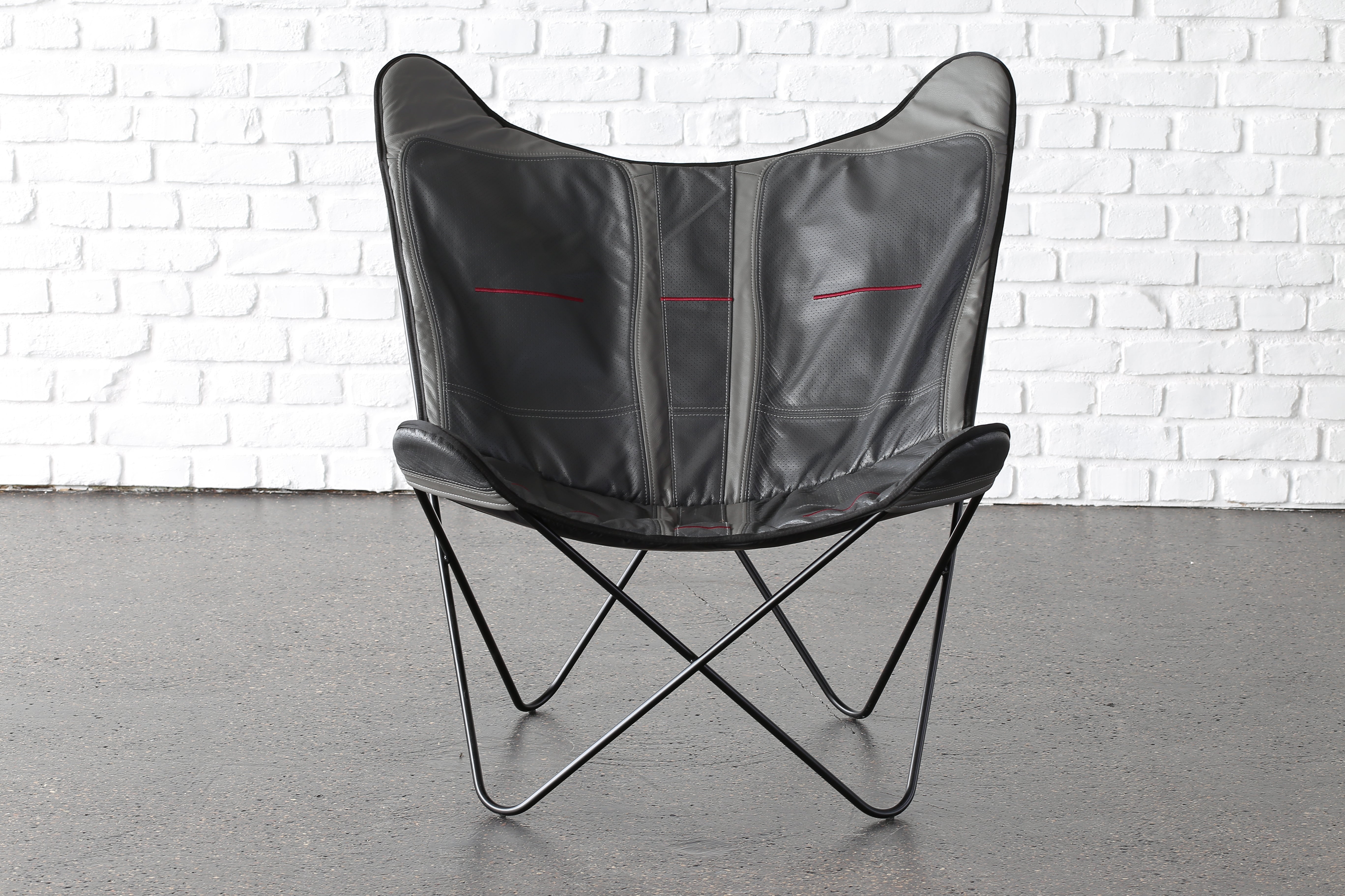 ButterFLY Chair aus Leder
