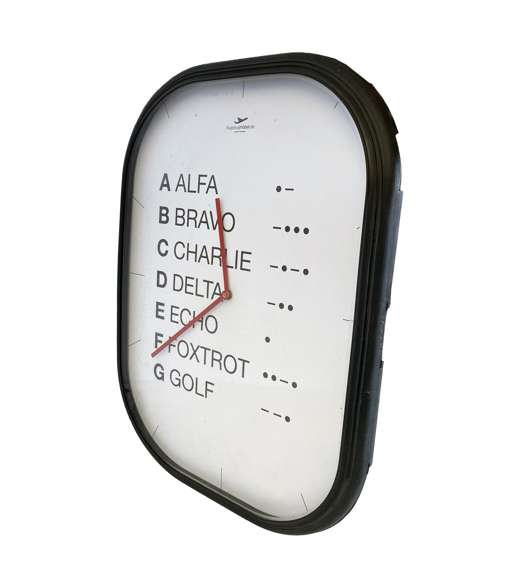 Aircraft Window Clock - Aviator's Alphabet