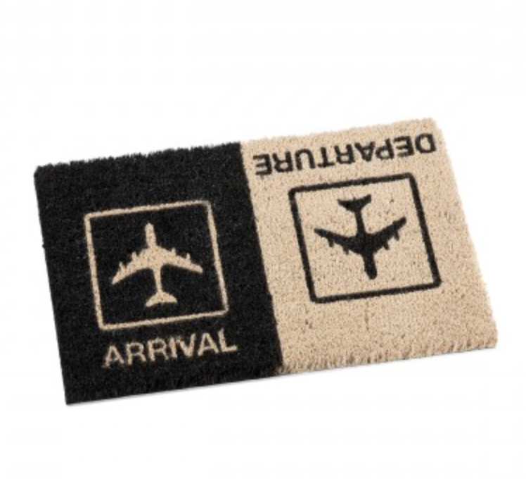 Doormat "Departure/Arrival"