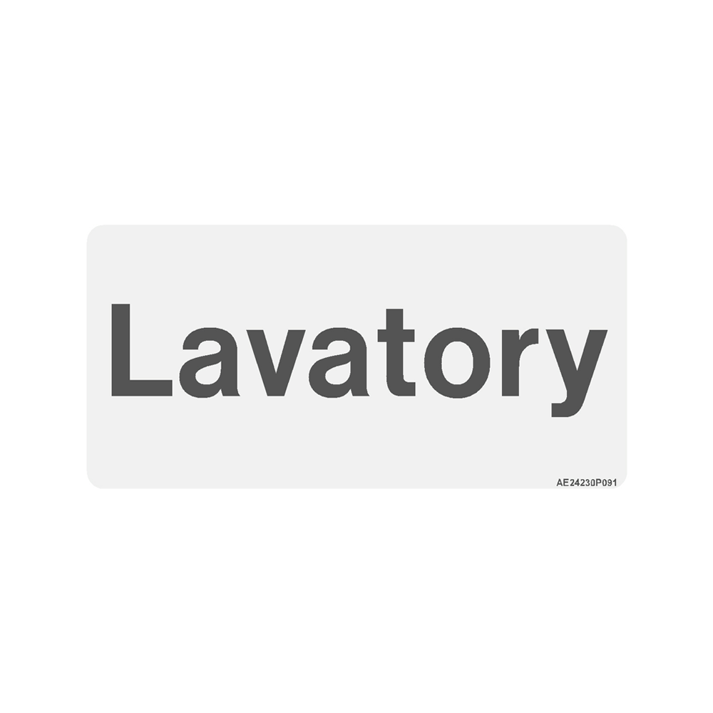 Airline Placard "Lavatory"