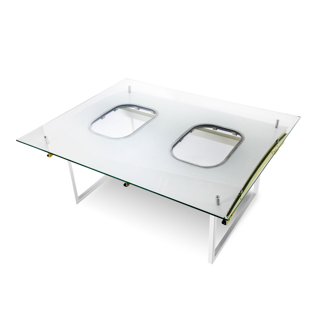 Lindbergh coffee table – original lacquer, 2 windows