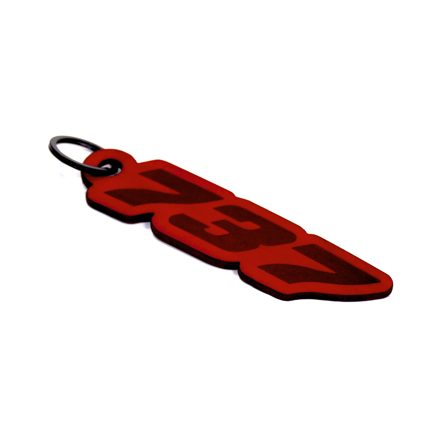 737 Schlüsselanhänger Leder Rot