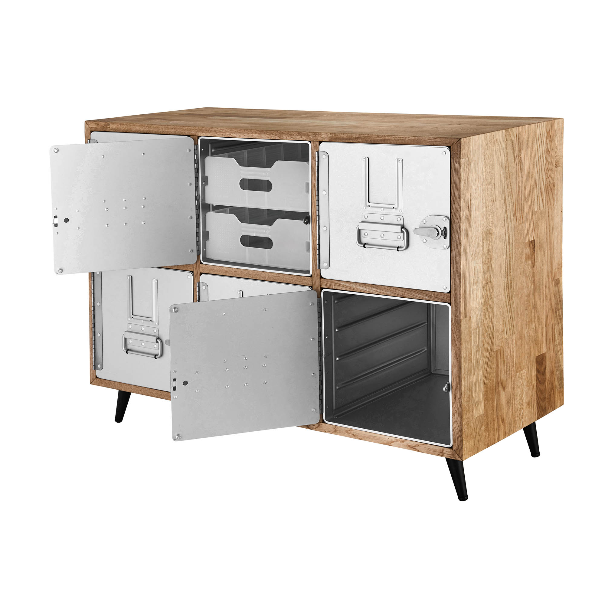 Sideboard07_2k Standard Unit Sideboard Eiche 3x2