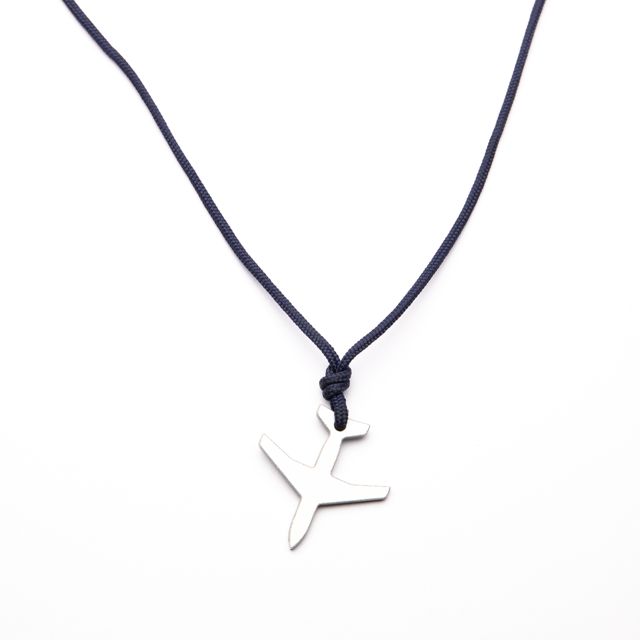 KetteBlau01 Halskette A320 Paracord - Marineblau