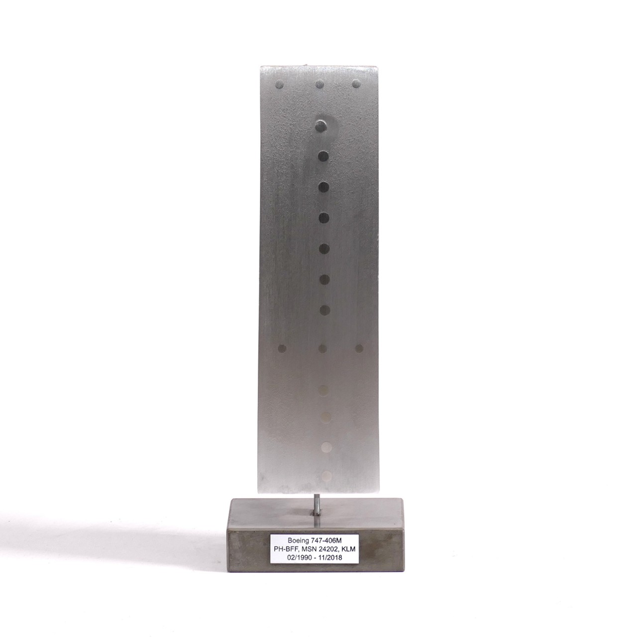 Tischskulptur - silber matt gebürstet