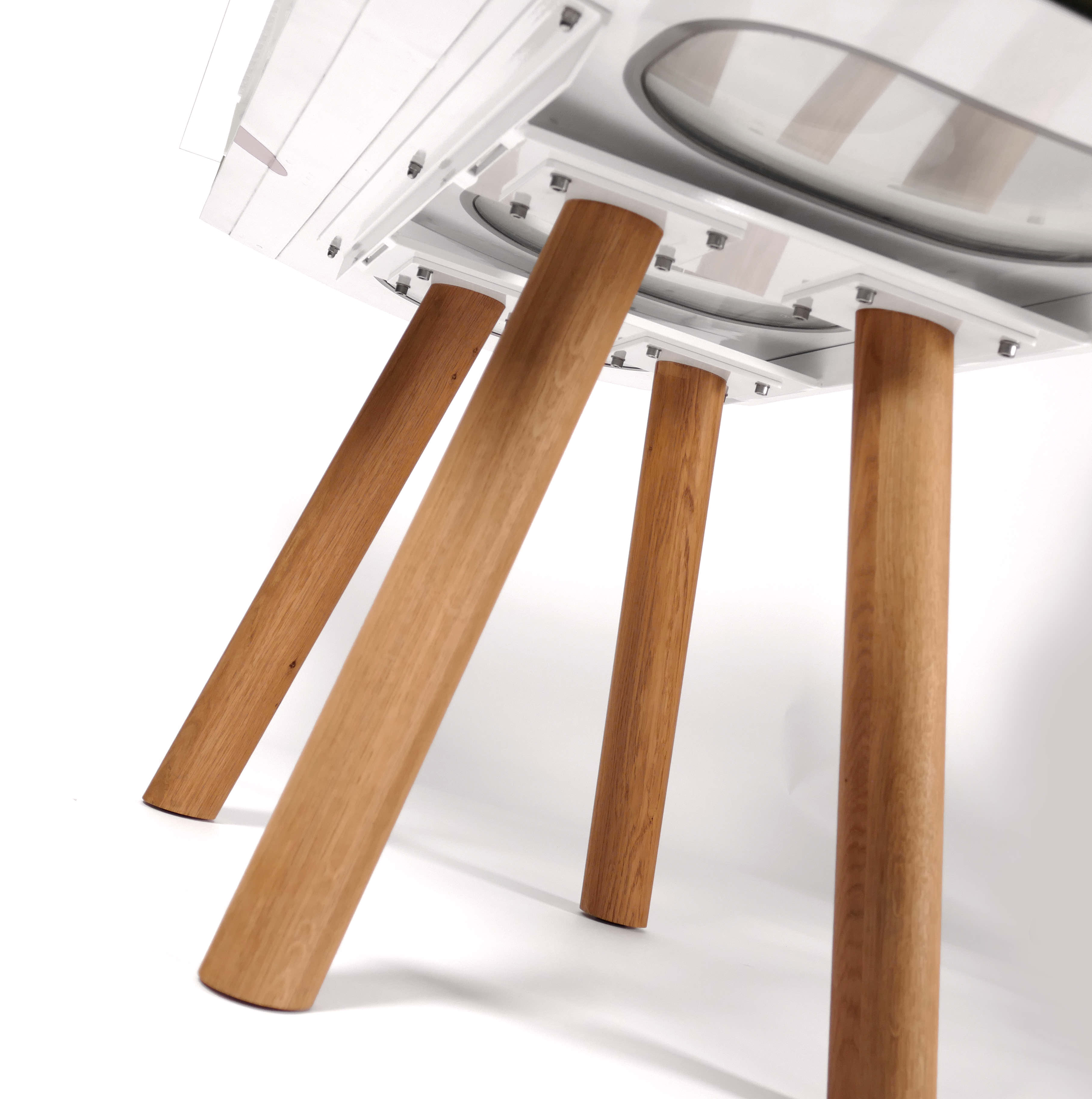 Inverted-Unterseite-c Schreibtisch/Esstisch "Inverted" - Bordwand Fenster - Eiche