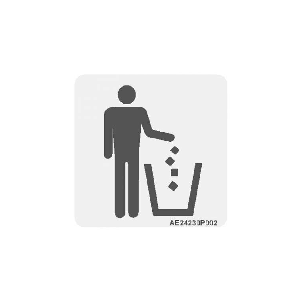 trash-b Airline Placard "Trash"