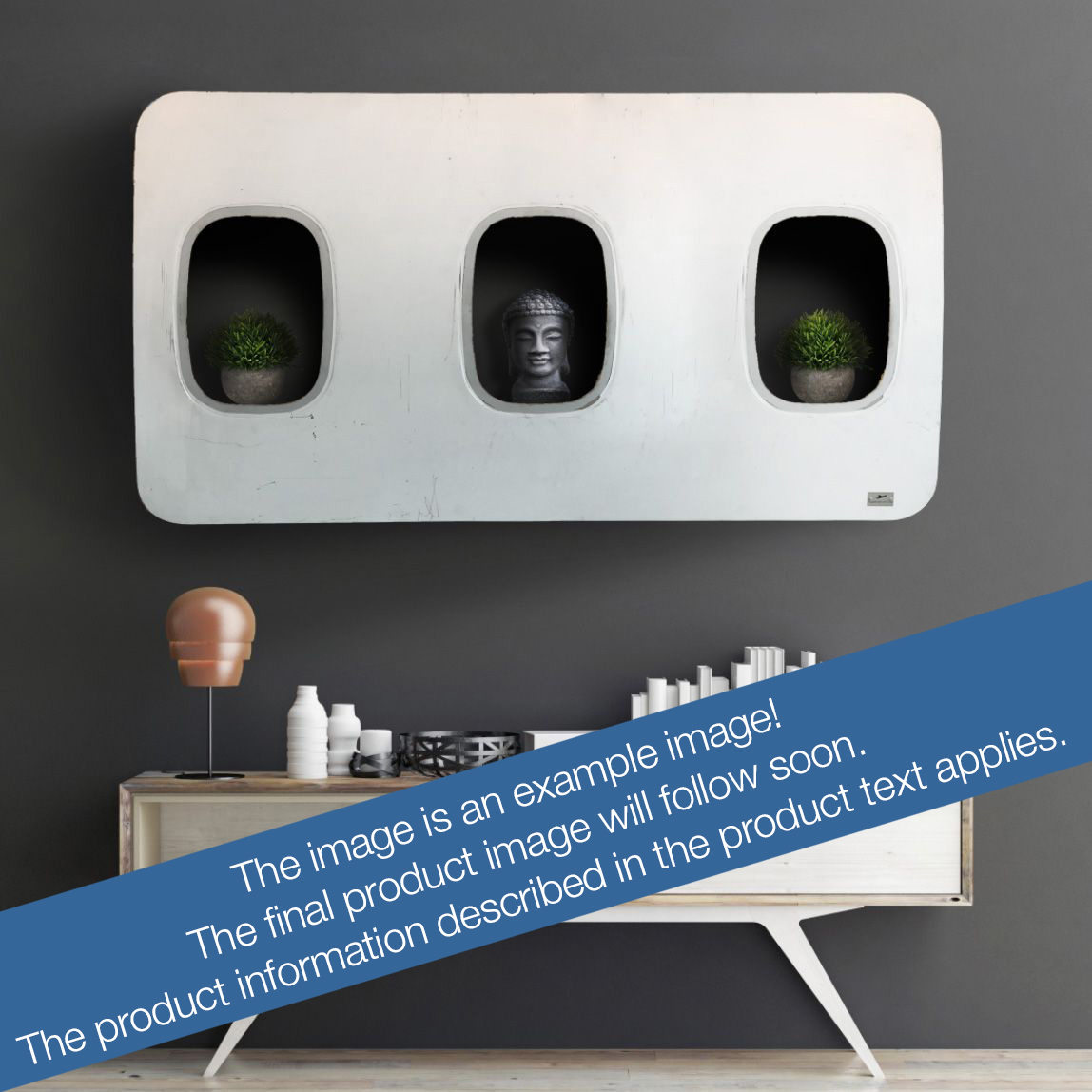 3-piece wall bar - original paint, white box, with lighting 