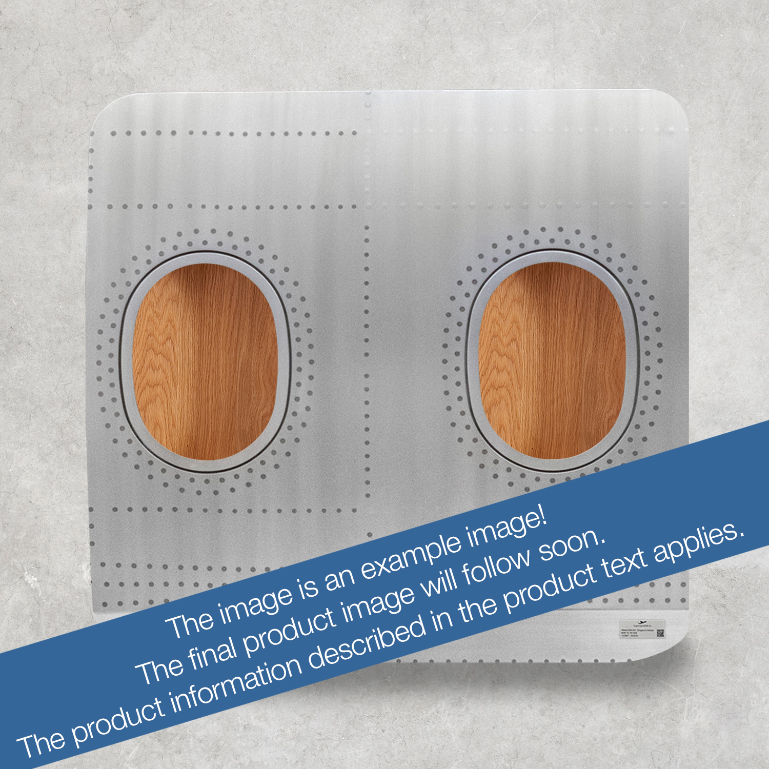 2-piece wall bar - matt brushed silver, oak box, with lighting
