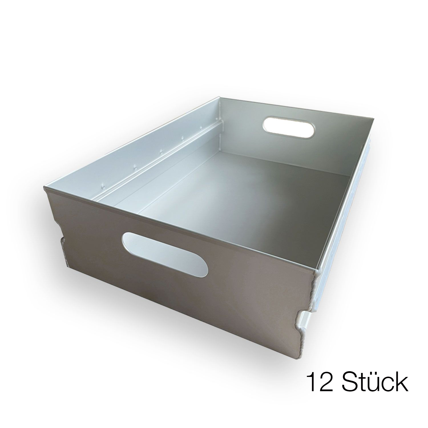 ATLAS Drawer Aluminium 12 Stück (füllt einen Full-Size Trolley)