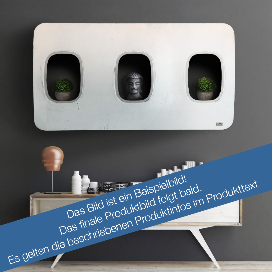 3-piece wall bar - original paint, oak box, with lighting 