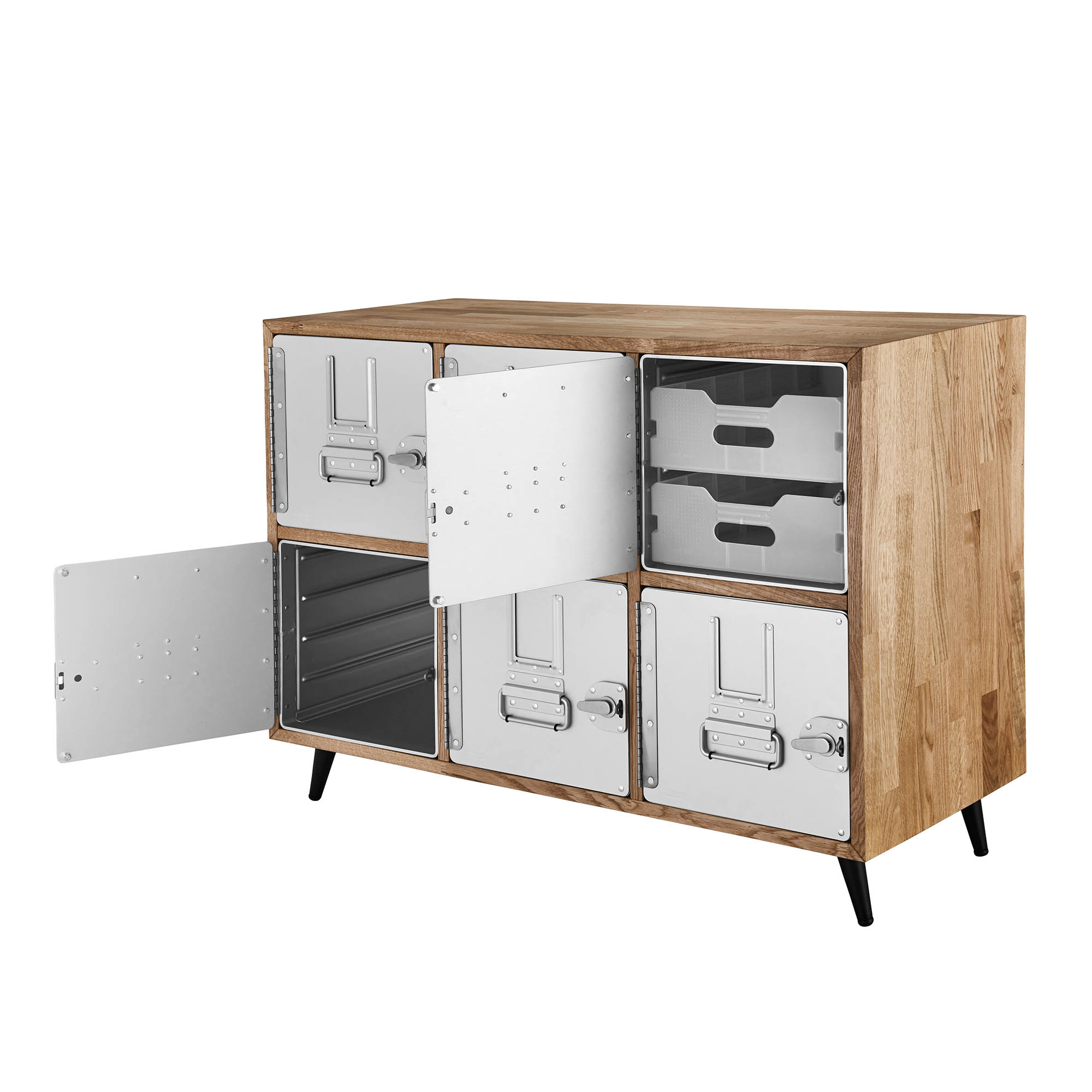 Sideboard06_2k Standard Unit Sideboard Eiche 3x2