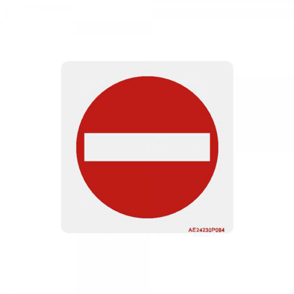 Airline Placard "No Entry"