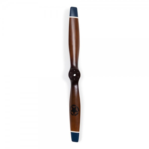 Deko Holzpropeller "Blue Tip" 1. Weltkrieg, 120 cm