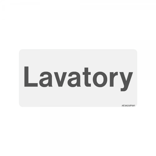 Airline Placard "Lavatory"