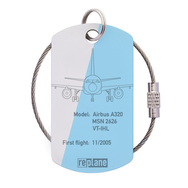 Tag Airbus A320 "VT-IHL" - White/Light blue