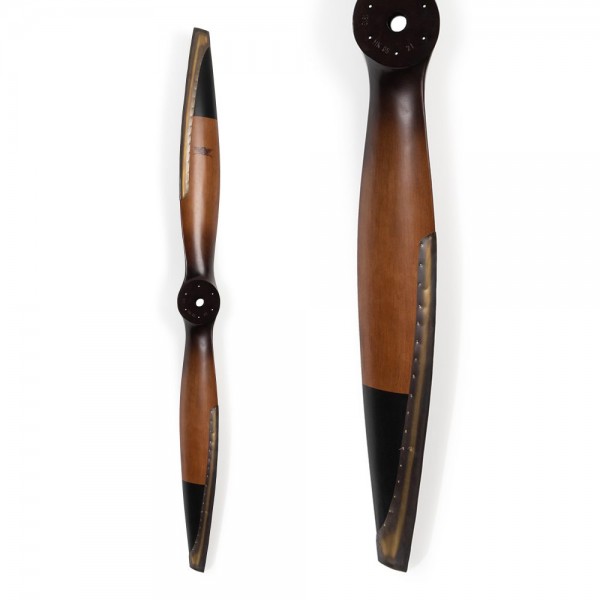 Deko Holzpropeller "Vintage Black Tips", 186 cm