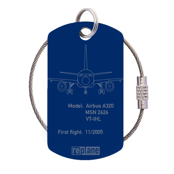 Tag Airbus A320 "VT-IHL" - Plain dark blue